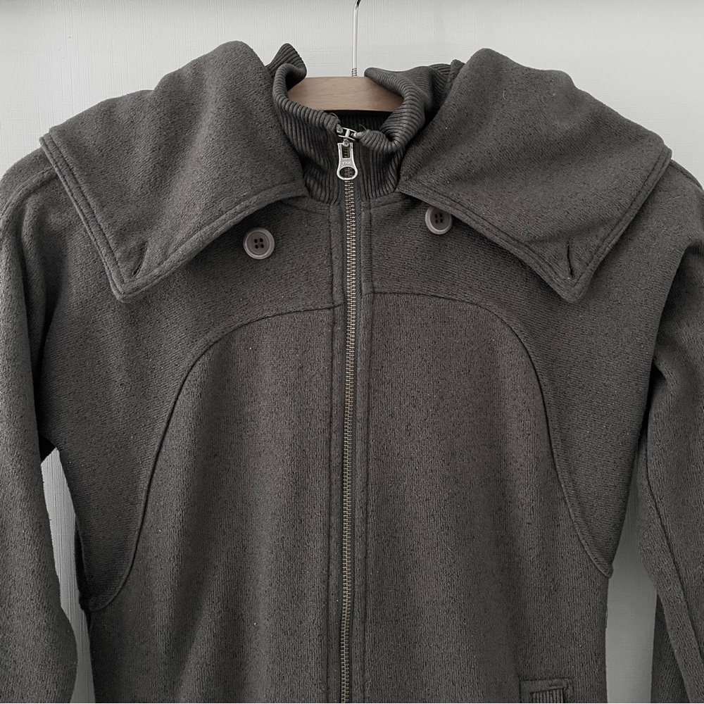 BURTON WB Minx Fleece Full Zip Up S Hooded Jacket Layer Snowboarding Après Ski - Picture 3 of 10